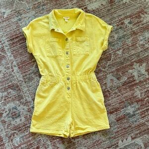 Girl’s Yellow Romper
